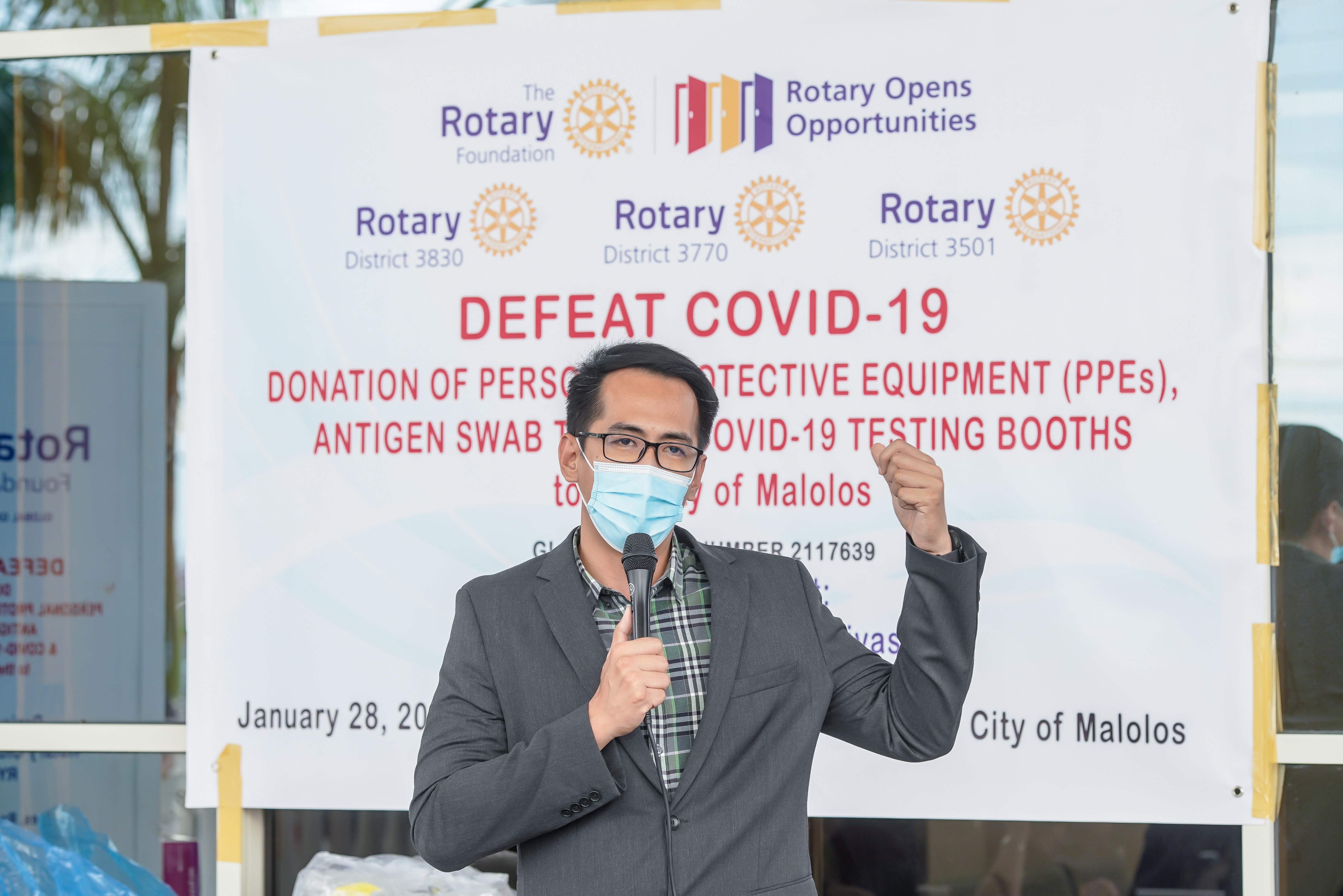 Rotary Club of Malolos Hiyas donates PhP1.5M worth of COVID Test Booths, Antigen Swab Kits, and PPEs to City of Malolos 2